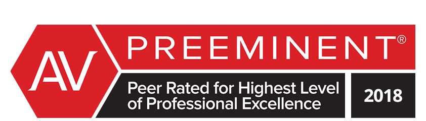 Martindale Hubbell AV Rated 2018